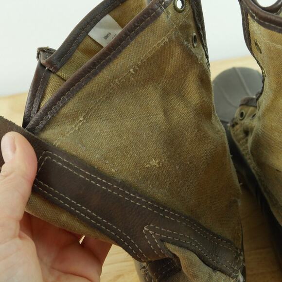 L.L.Bean‎ Signature Waxed Canvas Maine Hunting Boots Kathadin Patch Men\'s 9 M main image 12